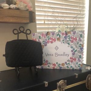 EUC VERA BRADLEY LG COSMETIC BAG CLASSIC BLACK
